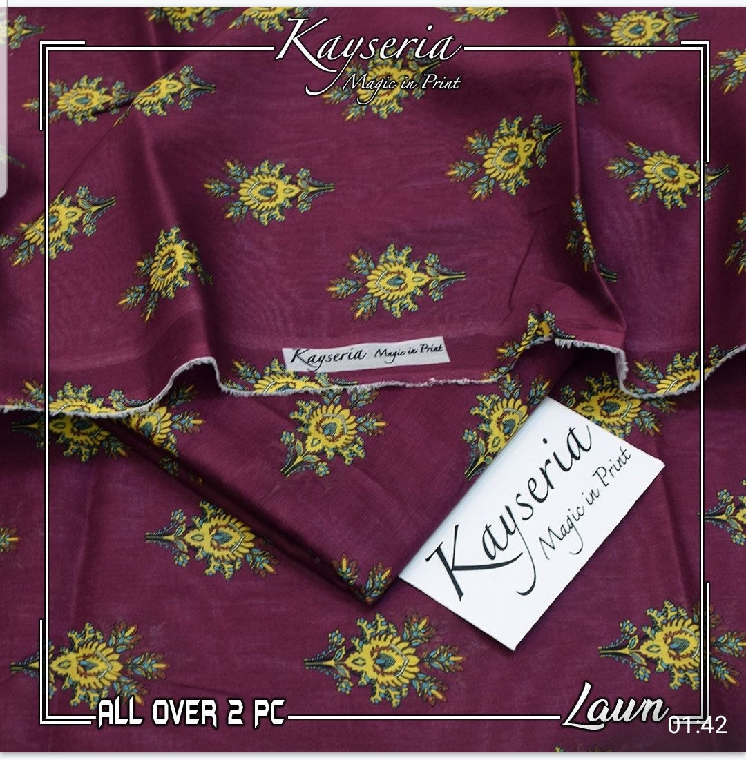 Kayseria Printed Lawn 2pc