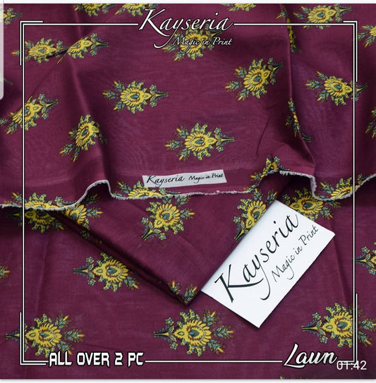 Kayseria Printed Lawn 2pc