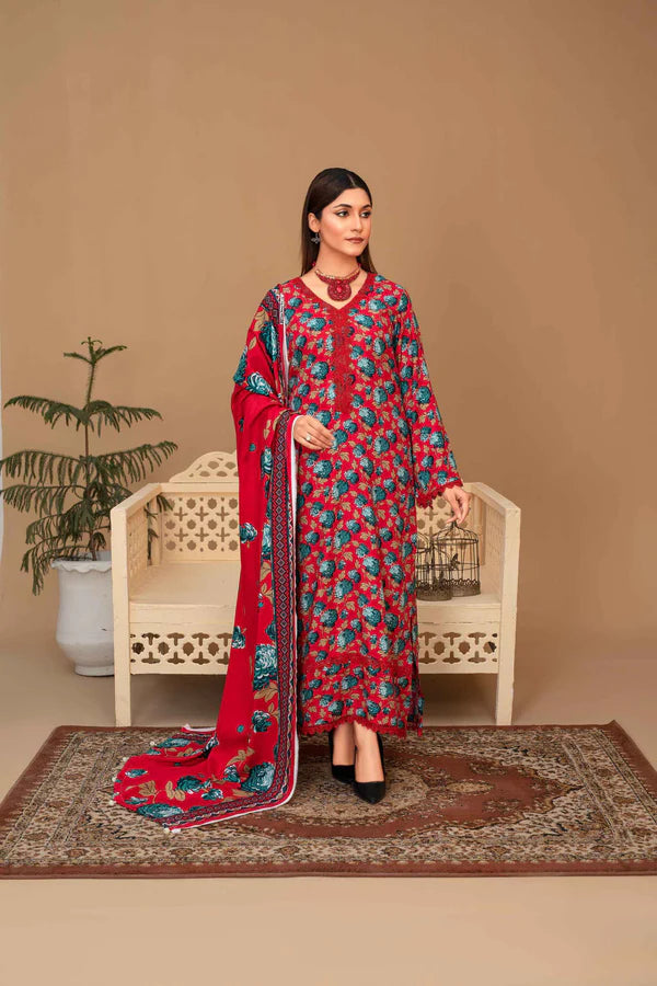 Fiza Noor Unstitched 3pc Marina Wool